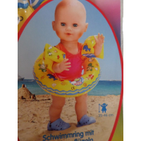 Zwembandje en armbandjes, met flamingo`s en andere zee dieren